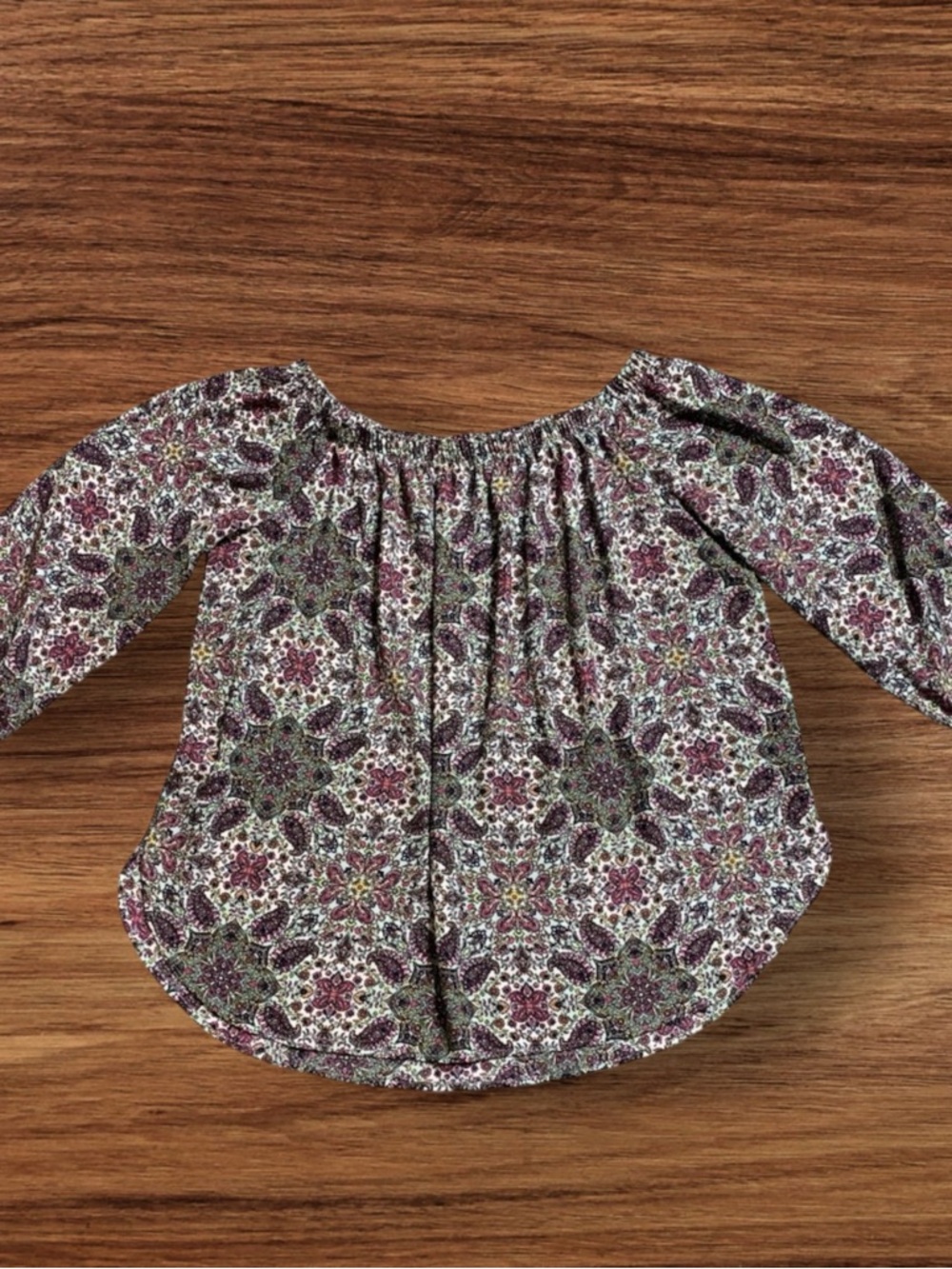 No Comment Women's Off The Shoulder Boho Peasant Blouse